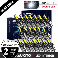 20x T10 Led License Plate Light Car Interior Bulbs White 168 2825 194 W5w Canbus
