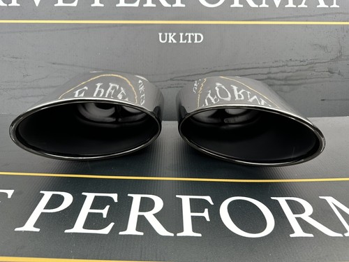 Audi S3 8V Black Chrome Exhaust Tip Conversion RS3 Style 2013-20 Stainless Steel - Picture 6 of 8