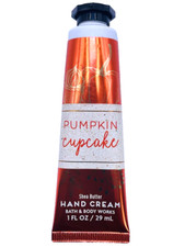 BATH BODY WORKS PUMPKIN CUPCAKE TRAVEL SIZE SHEA BUTTER HAND CREAM 1 FL OZ NEW