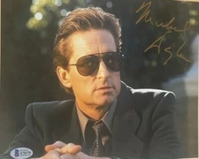 Michael Douglas signed autographed 8x10 Photo Basic Instinct Beckett COA