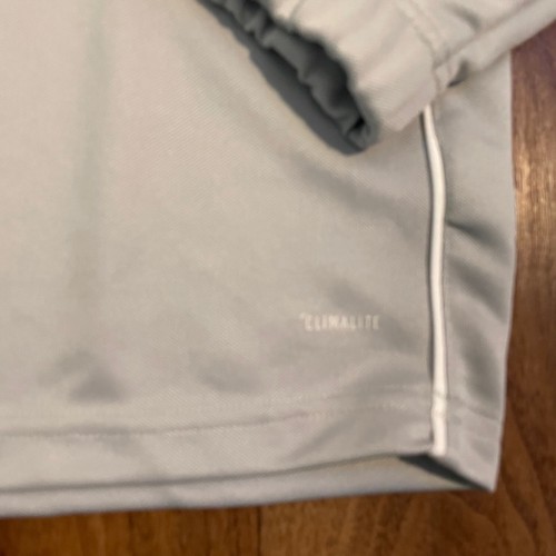 Adidas CORE 18 TR Top CV4142 Gray Youth Climalite Sport Top 1/4 Zip Boys Size LG - Picture 4 of 9