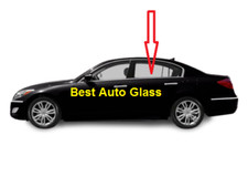 Fits: 2009-2014 Hyundai Genesis 4D Sedan Driver Rear Left Side Door Window Glass
