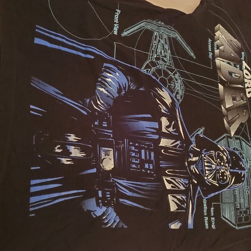 Vintage 1996 Star Wars Darth Lord Vader All Over Print Graphic T Shirt L Large - Picture 8 of 24