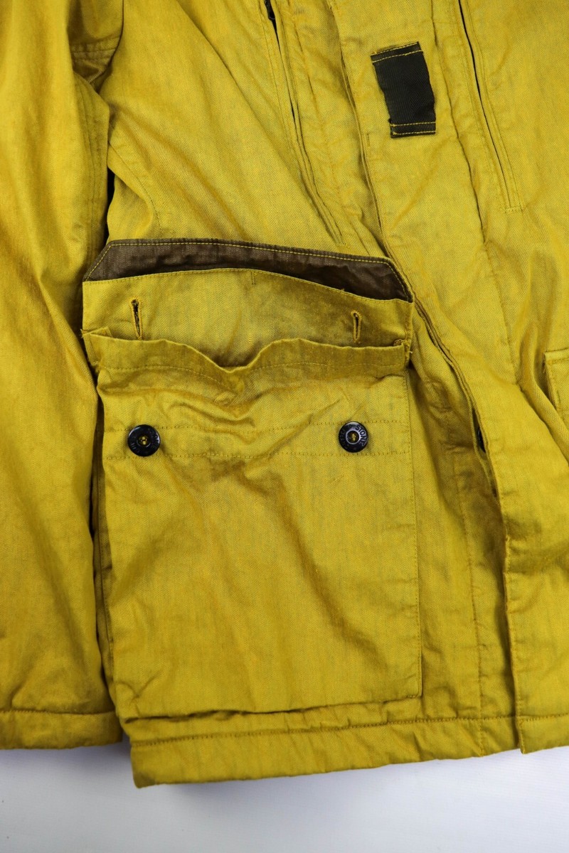 Men's Stone Island A/W 2005 Vintage 00s Yellow Lino-Flax Men's Stone Island A/W 2005 Vintage 00s Yellow Lino-Flax