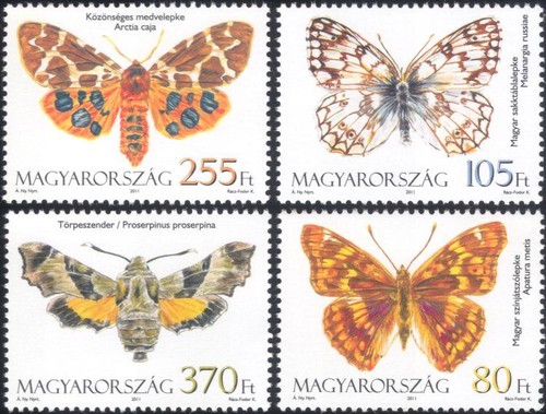 Hungary 2011 Butterflies/Moths/Nature/Insects/Butterfly/Conservation 4v (n45153) - 第 1/1 張圖片