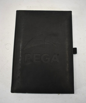 Journalbooks Black Notebook Journal College Ruled Branded w Logo Hardcover