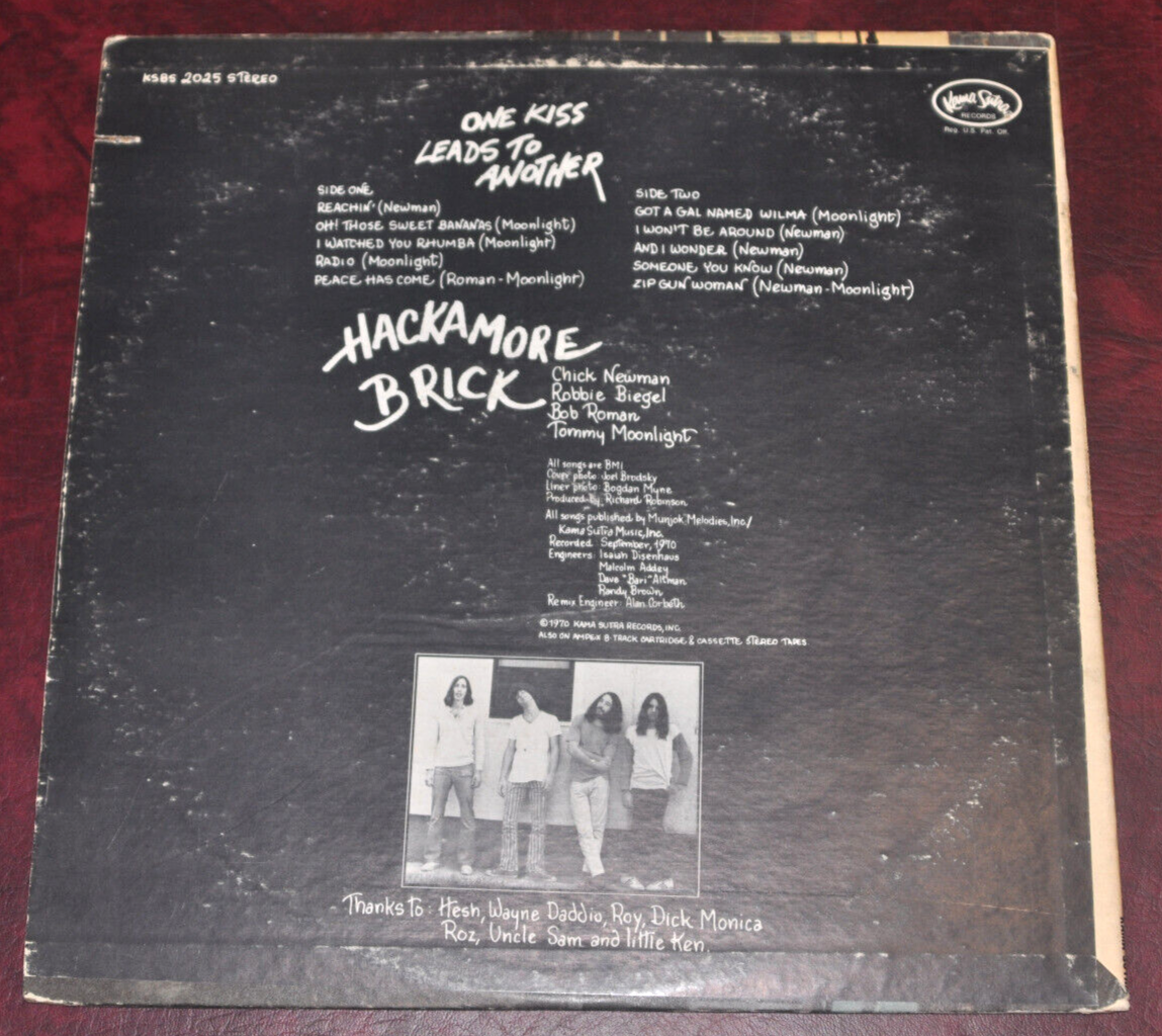 Hackamore Brick - One Kiss Leads to Another, Kama Sutra 1970