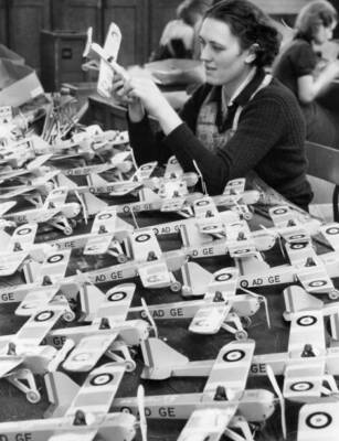 In Walthamstowe where clockwork toys are made this factory geared u- Old Photo