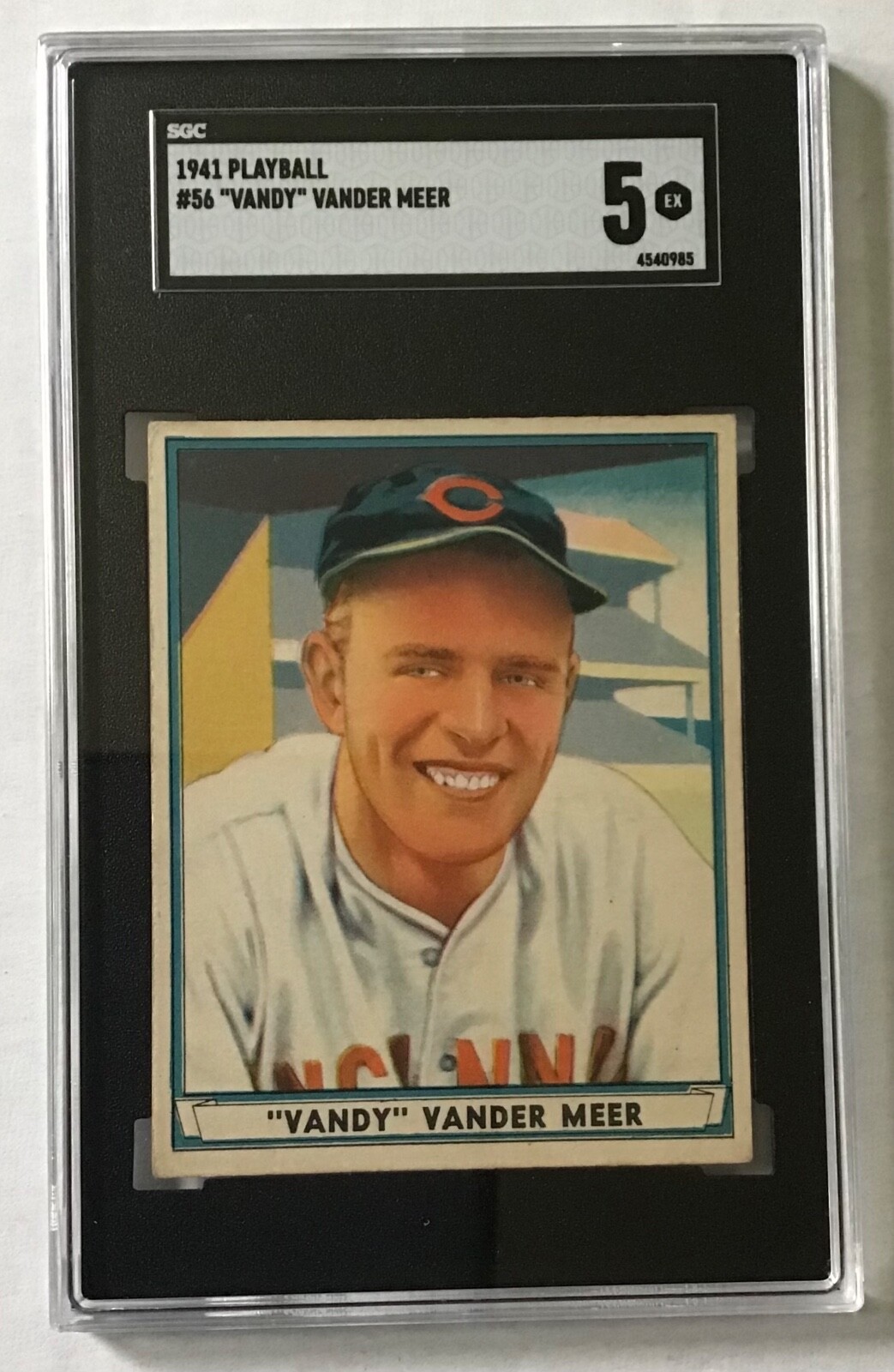 1941 Play Ball Johnny "Vandy" Vander Meer #56 SGC 5.0 EX Great card!
