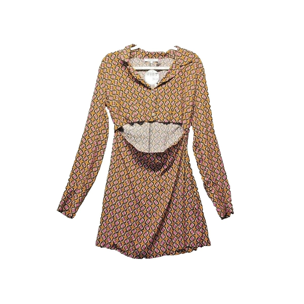 Vestidos Camisa informal geométrica