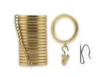 BlastHome™ Luxury Curtain Rings – Premium Metal with Quiet, Smooth N