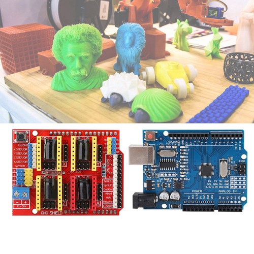 New CNC Shield V3 Engraving Machine Expansion Board Kit Stepstick DRV8825 - Photo 8/12