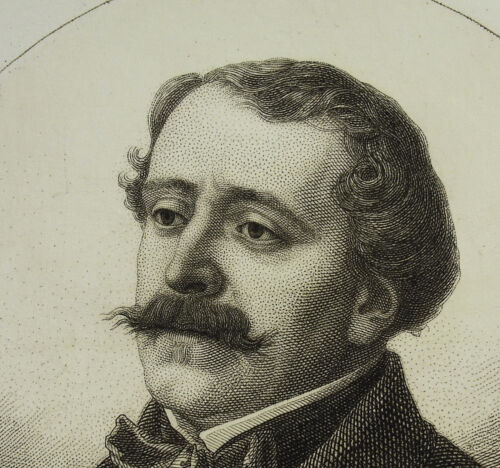 Paul Binsse de Saint-Victor essayiste critique gravure vers 1850 c Chardon imp - Afbeelding 1 van 3