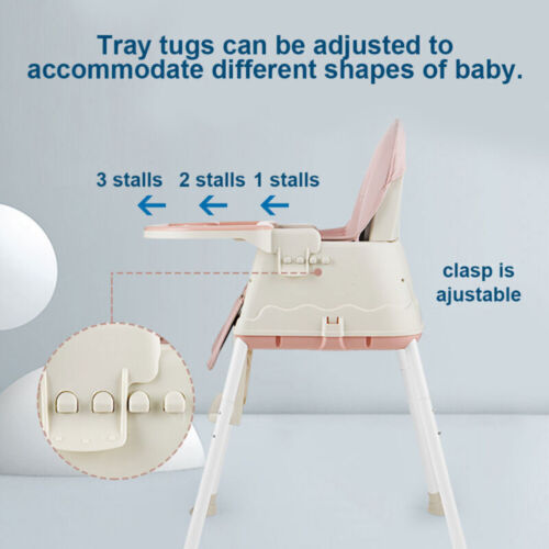 3 in 1 Baby High Chair Toddler Highchair Kids Safety Booster Seat for Dining AU - Picture 10 of 17