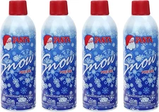 (4) Santa Snow Spray Cans – Artificial Frost for Windows & Christmas Tree Decor
