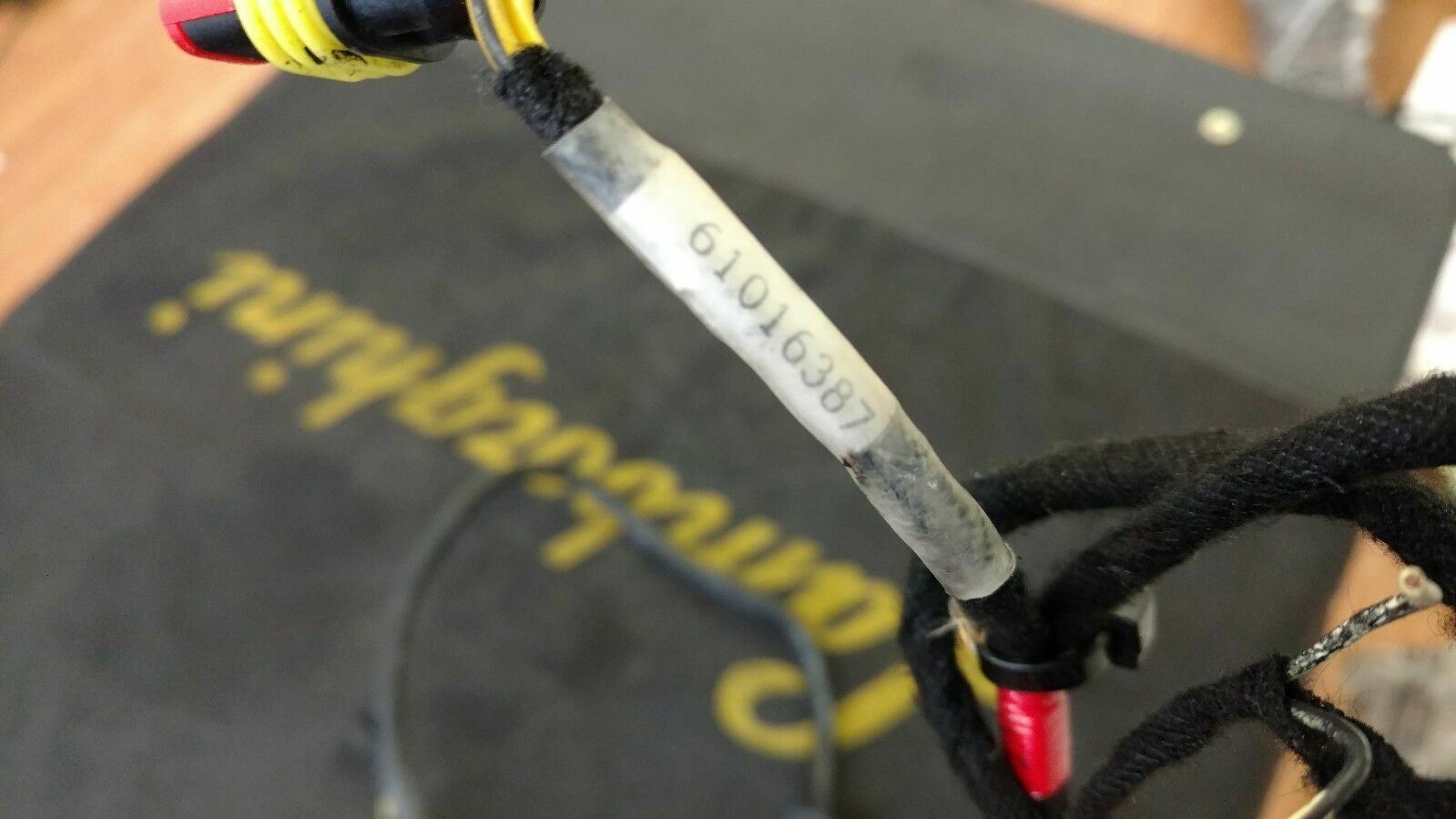 LAMBORGHINI MURCIELAGO PASSENGER RIGHT SIDE DOOR WIRING HARNESS OEM 0061016387