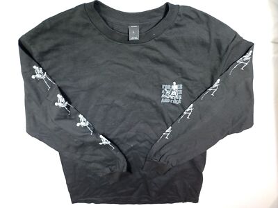 10.DEEP TENTH DIVISION GARMET MEN'S FOR EVER AND EVER SWEATSHIRT sz L BLACK
