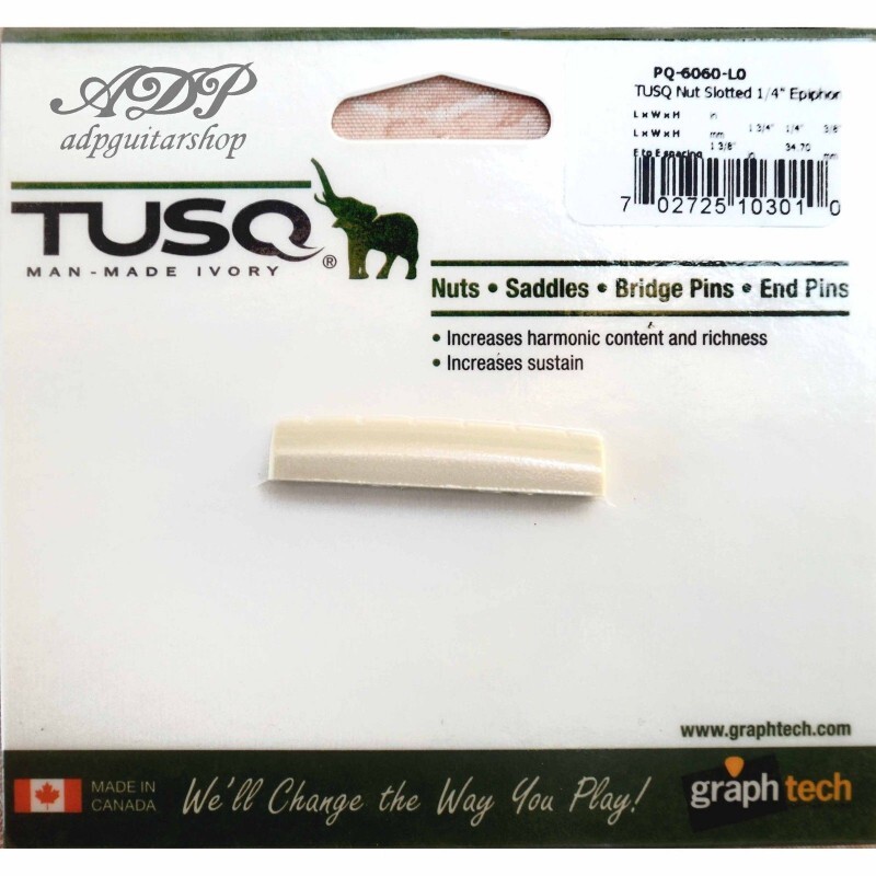 Capotasto Graph Tusq PQ-6060-L0 Epiphone Sinistra Graphtech Lefty Slotted Nut