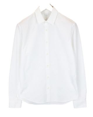 Sandro Classic Fit Herren Businesshemd (UK) 39 Mit Knöpfen Kragen Spread Weiß