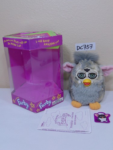 Peluche Furby Original Tiger – 1998 1999 – Tacheté Léopard – Fonctionne
