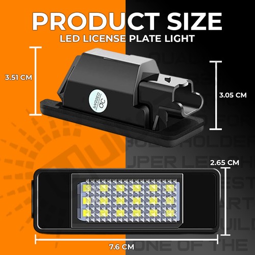 2x PIECES MERCEDES BENZ SPRINTER VITO VIANO NUMBER PLATE LED LIGHTS T10 W5W - Picture 7 of 7