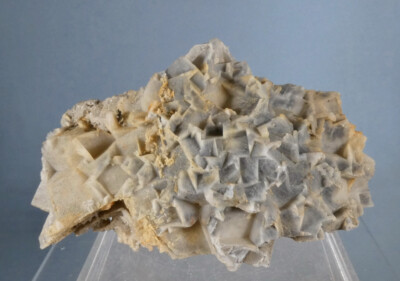 QUARTZ VAR. CHALCEDONY EPIMORPH AFTER FLUORITE - Trestla Mine, Deva, Romania