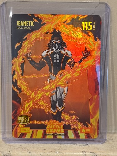Ashton Jeanty 2026 Bo Jackson Battle Arena `JEANETIC` FIRE Foil Rookie GRILL-96