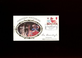 Pantomima de Navidad 1983 firmada por Roy Barraclough.