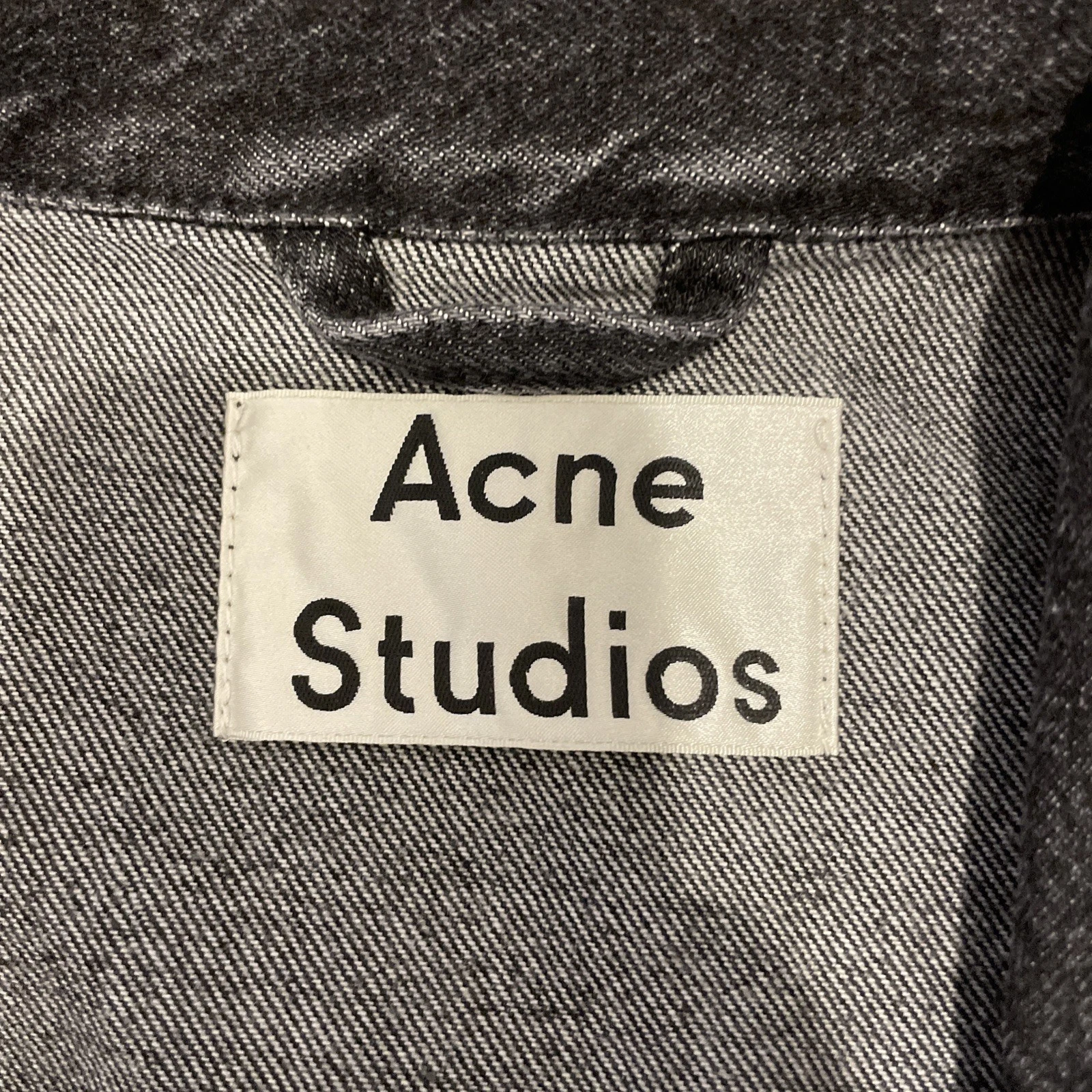 Acne Studios WHO Vintage Black Denim Jacket Trucker Size L | US40 IT50 MSRP $420 image 5