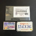 California Plate 1oz .999 Silver Art Bar w/COA & Postal Service Stamp 1.75ozt Ag