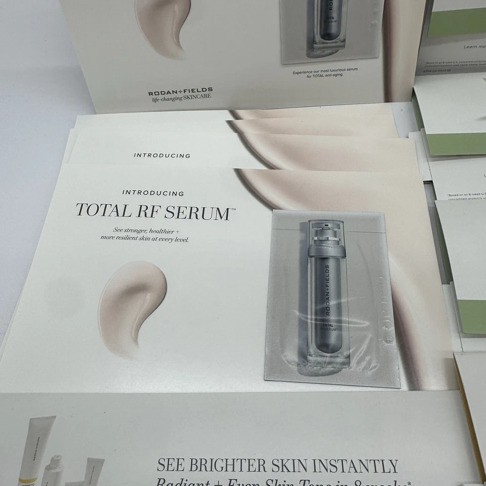 Rodan + Fields Skincare Regimen Various (11) Sample Packs TOTAL RF SERUM Travel - Image 4 of 4