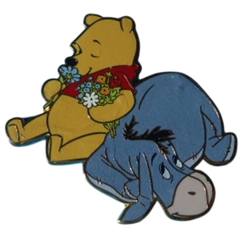 Disney Trading Pin 182173    Monogram - Winnie the Pooh and Eeyore - PALM