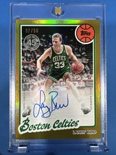 2025-26 Topps - Larry Bird 1980 Boston Celtics Gold Auto /50 HOF #80B2-LB 