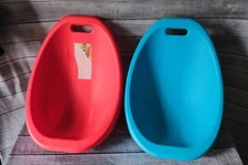 Kid's Scoop Rocker Red And Blue American Plastic Toys Inc Pre-Owned Set Of 2