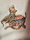 Unique Folk Art Early American Circus Theater - Diecuts Applied On Linen Scroll — photo 8