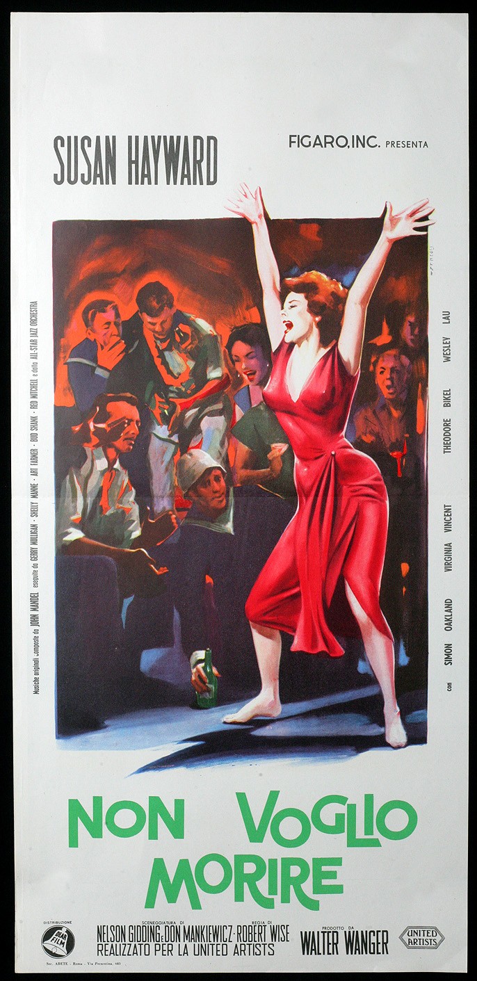 Locandina originale film Non voglio morire (1958) - Regia di Robert Wise