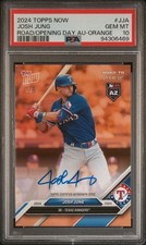 2024 Topps Now Road to Opening Day Josh Jung Orange Auto /5 PSA 10