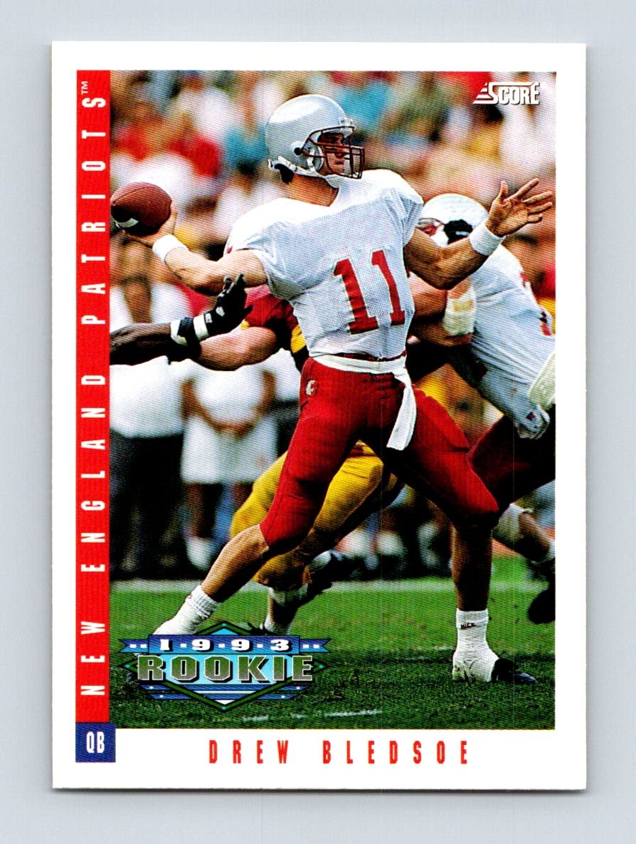 1993 Score #308 Drew Bledsoe New England Patriots Rookie