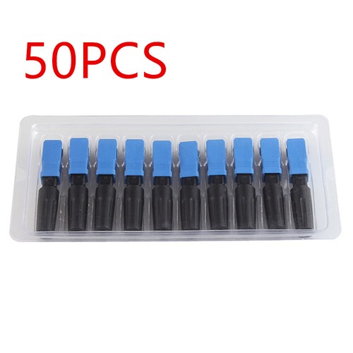 50Pcs SC Optic Fiber Quick Connector UPC Fast Connector Single Mode FTTH SC A