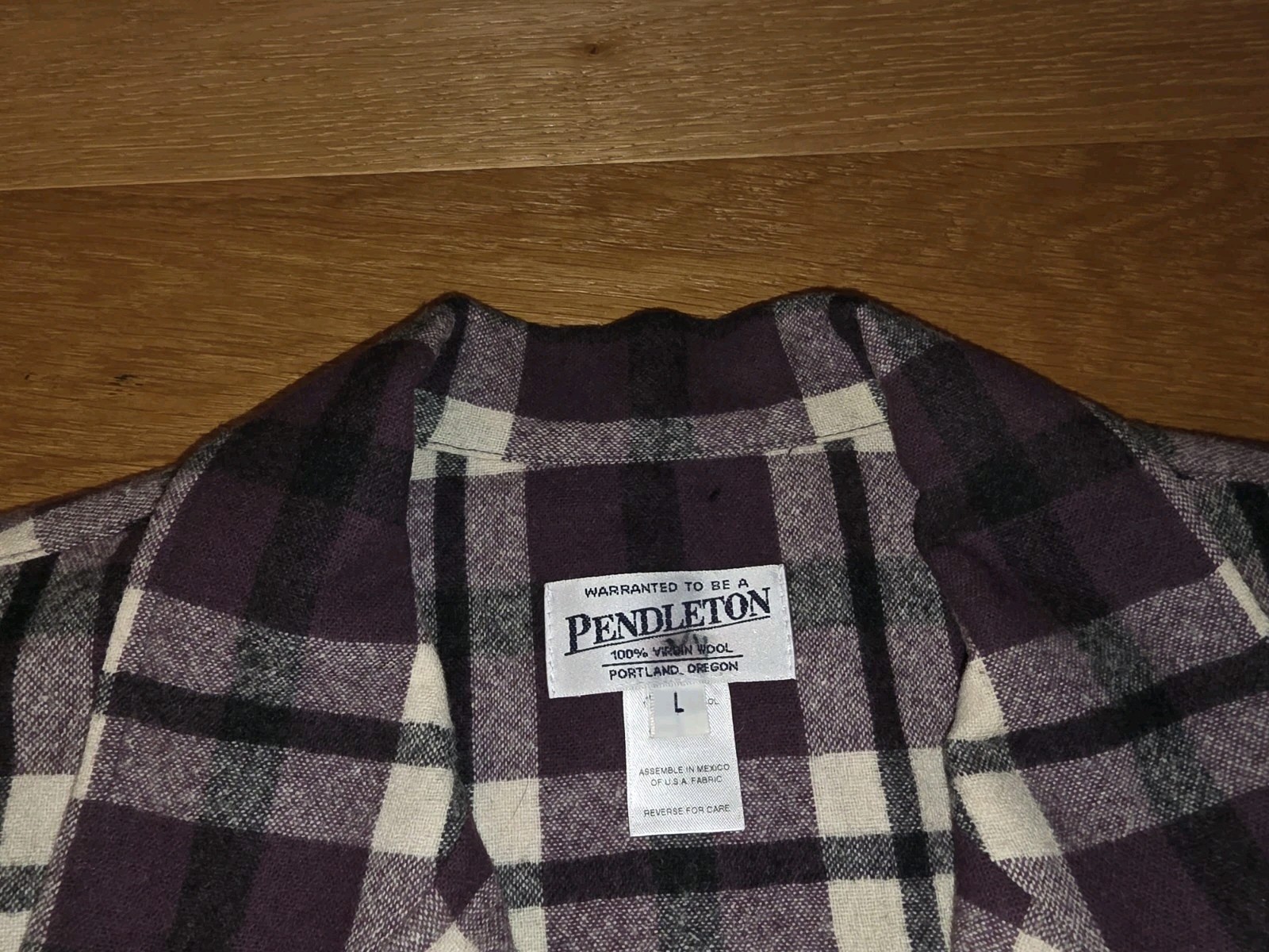 Pendleton Jacket Womens L 49er Jacket Purple Chec… - image 5