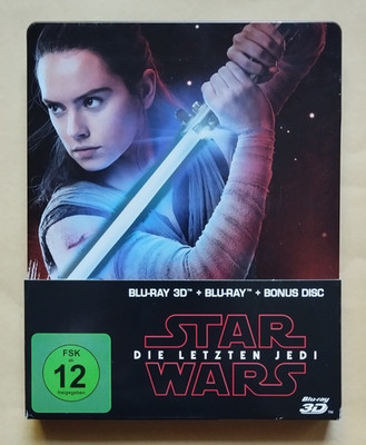 STAR WARS: Die letzten Jedi - Blu-Ray 3D + Blu-Ray + Bonus Disk im Steelbook