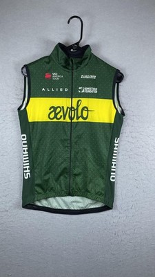 Kallisto Direct Custom Aevolo Cycling Jersey Vest Mens XS Green Full Zip Race