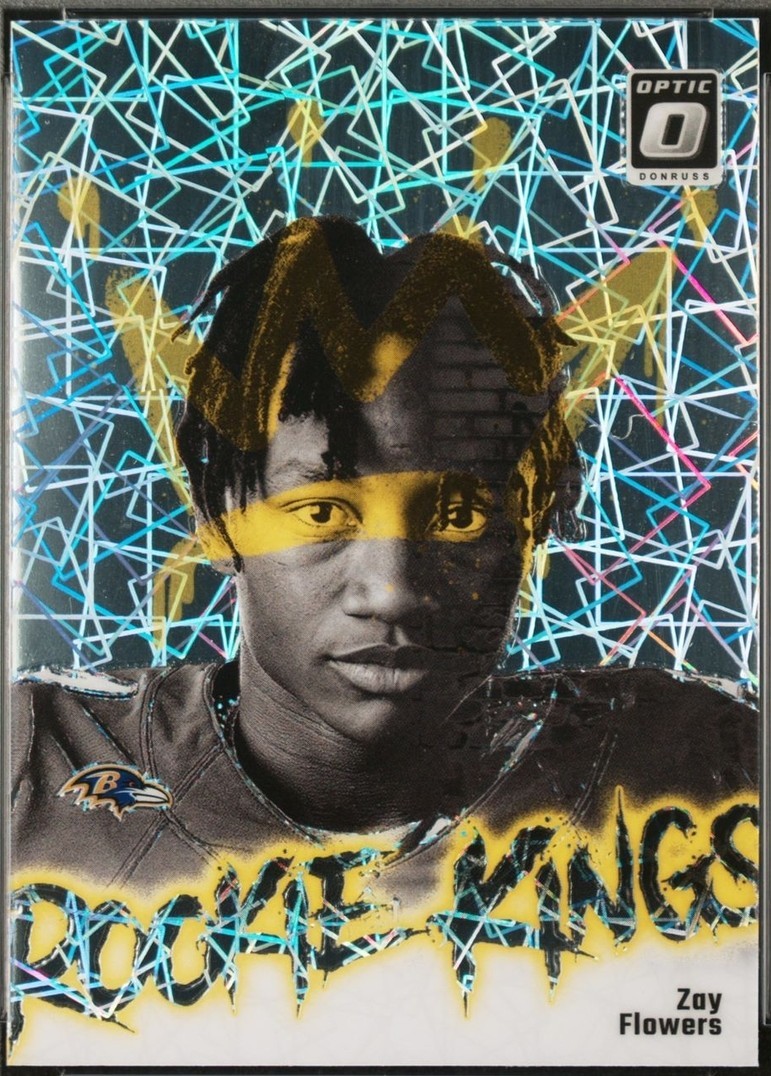 Zay Flowers 2023 Optic #16 Rookie Kings /(SSP) Price Guide