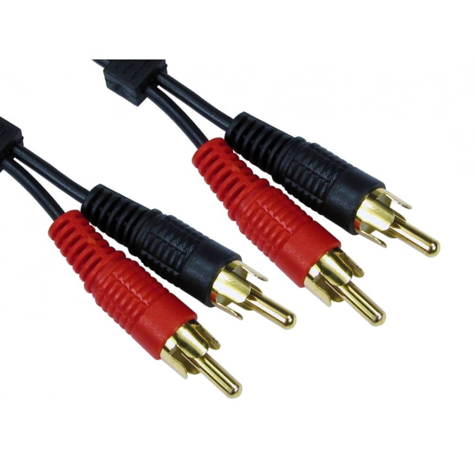 2x RCA Phono Plug to 2x RCA Phono Plug Audio Cable - 5 Metre