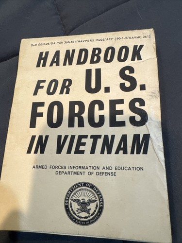 1966 Handbook for US Forces in Vietnam Armed Forces Dept. of Defense