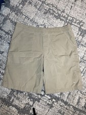 Vintage Nike Gray Tag Shorts Khaki Flat Front Mens Large Vintage Nike Shorts 90s