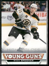 2013-14 Upper Deck Ryan Spooner Young Guns High Gloss RC /10 #456 Boston Bruins