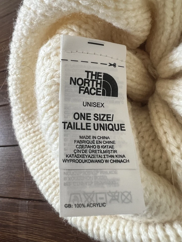 The North Face Shinsky Beanie in a cream One Size Fits All - Image 3 of 3