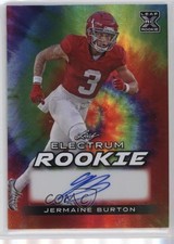 2024 Leaf Electrum Rookie Tie-Dye Silver Board 20/25 Jermaine Burton Auto 8d2