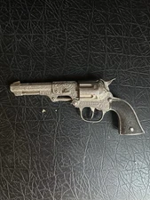 Vintage Metal Coyote Brand Western Cowboy Fake Pistol Toy